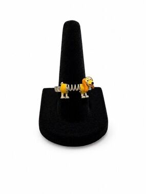 Disney Parks Official Toy Story Slinky Dog Silver Size 8 Women’s Dachshund Ring